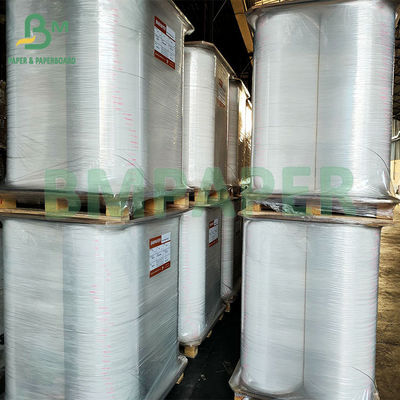 White Eco-Friendly Degradable Packaging Straw Wrapping Paper For Straws 28g