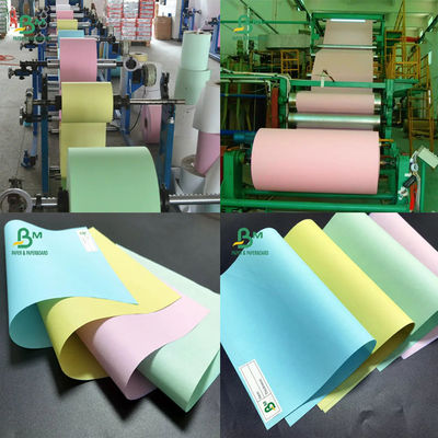 SGS Carbonless Copy Paper CB CFB CF Size 43 X 61cm  A2  55-60 Gsm White Paper Black Image