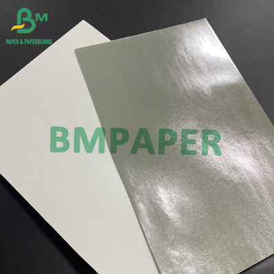 70gsm Label Metallic Paper For Beer Bottle Label Silver One Side Nonabsorbent Packaging Materials