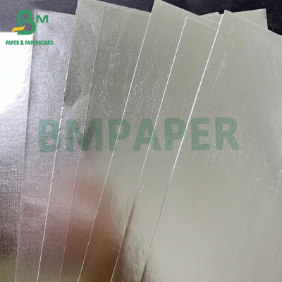 Smooth 80gsm Wet Strength Silver Golden Aluminum Metallized Paper