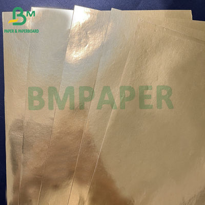 Smooth 80gsm Wet Strength Silver Golden Aluminum Metallized Paper