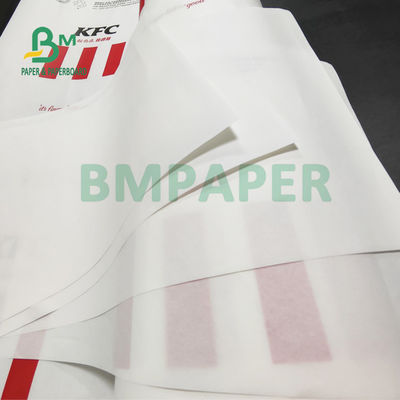 50gsm Bleached White Greaseproof Paper For KFC Wrapping Food Grade