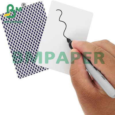52x74cm White Playing Card Paper For DIY Game Cards With Blue Core