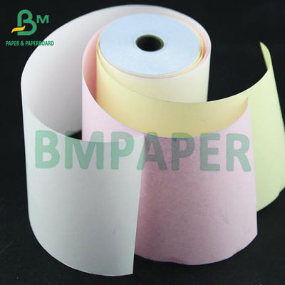 White Pink Yellow Carbonless Copying Paper 50g To 60gsm CCP For Bills
