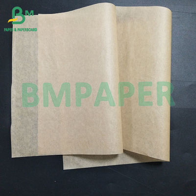 Brown Oil Resistant And Waterproof Food Grade Paper Customizable Size Oil Resistant  33 / 35 / 38 / 40 / 50g