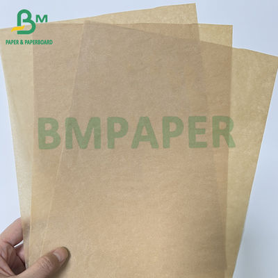 40gsm 60gsm Unbleached Brown Oil Proof  Food Snack Candy Packaging Paper