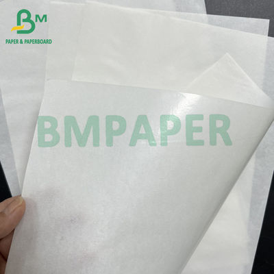 45 gsm + 10 gsm One Side Glossy PE Coated White Burger Wrapping Paper Butcher Paper
