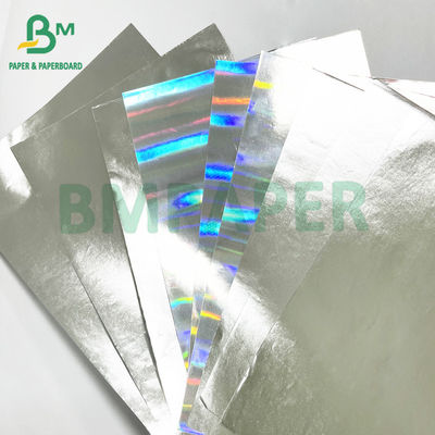 Single Side Silver Glossy Coating 70gsm Siver Metallized Paper