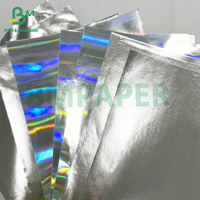Single Side Silver Glossy Coating 70gsm Siver Metallized Paper