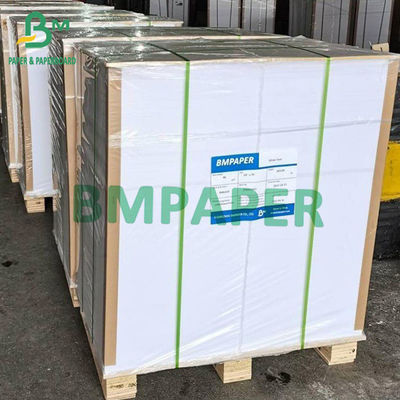 100# 80# 70# White Text Coated Art Paper Gloss / Matt Paperboard 24&quot; 36&quot; 610mm 914mm