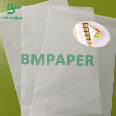 35gsm 40gsm Oil Protection Paper White Greaseproof Paper In Reels Customized Size For Food Wrapper
