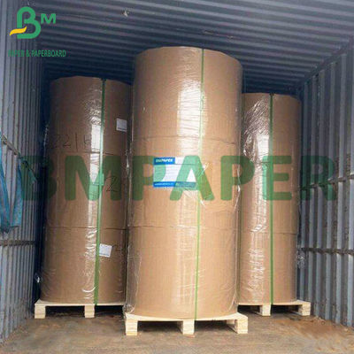 40gsm One Side Glossy Oilproof MG Unbleached Brown Ribbed Kraft Paper Sheets