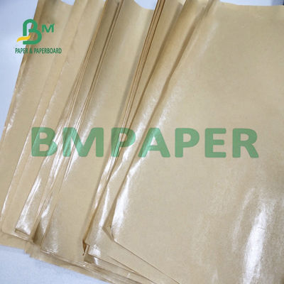 40g 45g 50g Glossy Bamboo Pulp Brown MG Kraft Paper For Carrier Bag