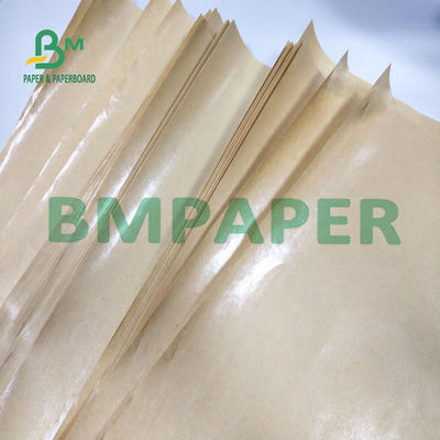 40g 45g 50g Glossy Bamboo Pulp Brown MG Kraft Paper For Carrier Bag