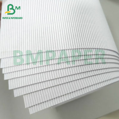 White Single Face Corrugated Cardboard Roll B Flute E Flute For Shipping