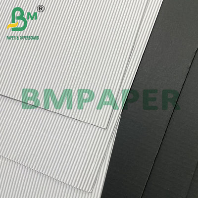 20 X 28&quot; Lightweight White Black Corrugated Cardboard F Flute Paper For Packaging