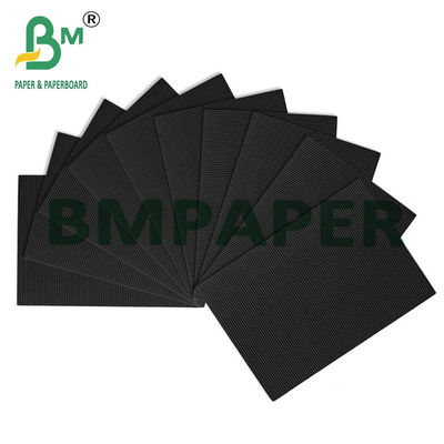 120g + 120g 2-Ply F Corrugated Cardboard Paper For Package Black Color
