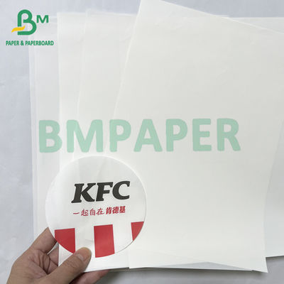 50gsm smooth food safe kit 5 kit 7 grease proof hamburger paper