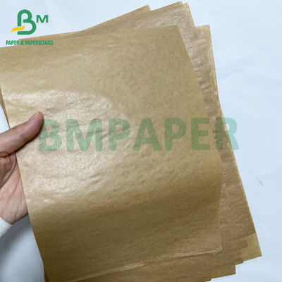 Recyclable 40g premium one side glossy brown kraft bag paper roll