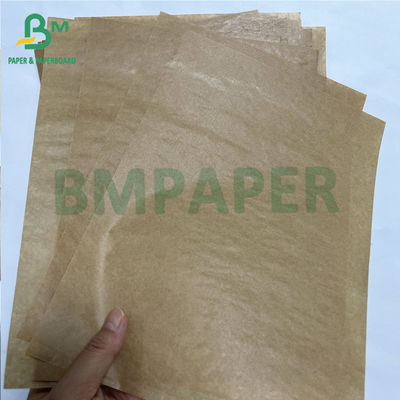 Recyclable 40g premium one side glossy brown kraft bag paper roll