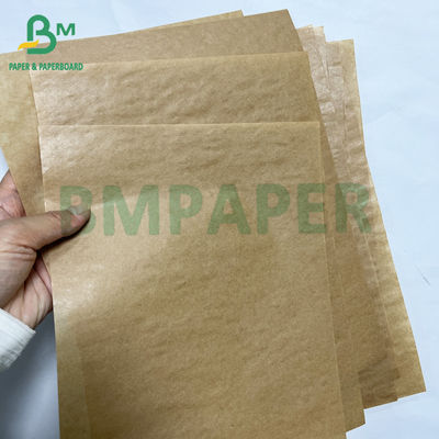 Recyclable 40g premium one side glossy brown kraft bag paper roll