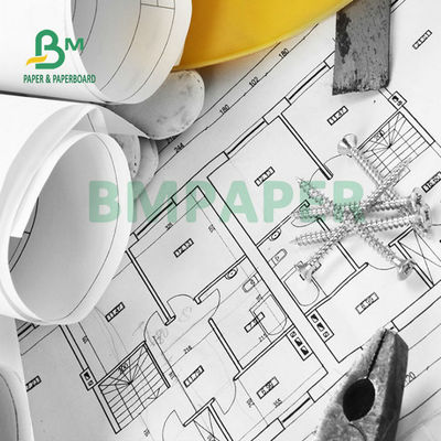 Wide Format Inkjet Bond Paper 20lb Uncoated CAD Plotter Paper