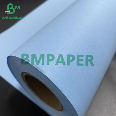 Blue Plotter Paper Roll Double Sided Blueprint Paper Customized Width 50m 100m 150m Length