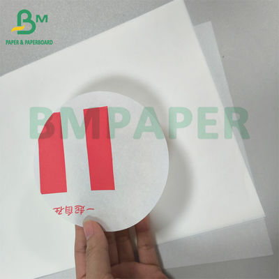 34gsm 38gsm 50gsm White Grease Resistant Paper Food Tray Liner Paper Roll