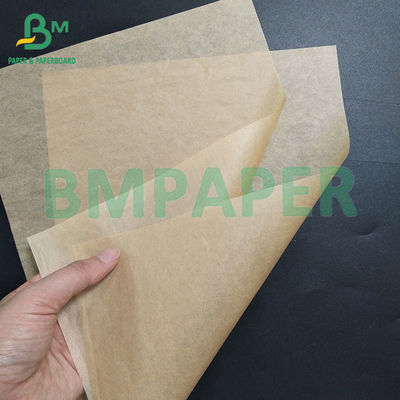 Brown Food Grade Oven Greaseproof Paper Hamburger Wrappers Rolls