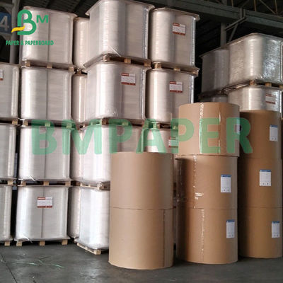 30gsm 60gsm Food Grade Single Side Glossy White Kraft Paper For Packaging Products