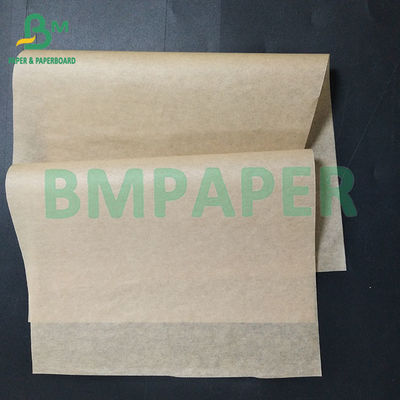 40gsm Brown Greaseproof Waterproof Grade Packing Paper For Hamburger Packaging
