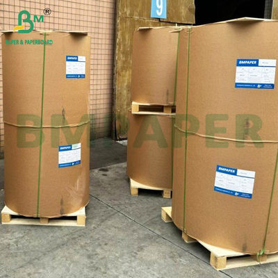 Glossy Coated One Side Label Paper 80gsm 90gsm White C1S Art Paper