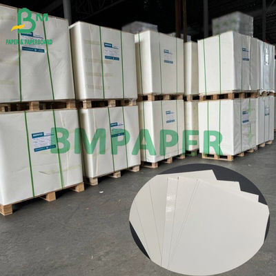 Frozen Food Grade White Paperboard 15g Single PE Coated Boards Customize Large Sheets