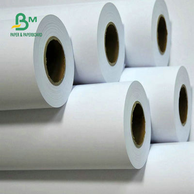 108gram 128gram 610mm 914mm Inkjet Printing Coated CAD Plotter Paper Roll For Engineering Drawings