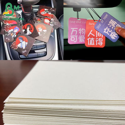 1.8mm 2.0mm Car Air Freshener Paper Excellent Absorption High Density Cotton Cardboard 70x100