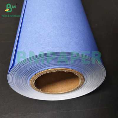 18&quot; 20LB Single Side Purplish Blue CAD Plotter Paper 2&quot; Core For Engineering Electrostatic Copying