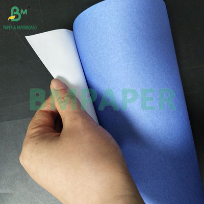 18&quot; 20LB Single Side Purplish Blue CAD Plotter Paper 2&quot; Core For Engineering Electrostatic Copying