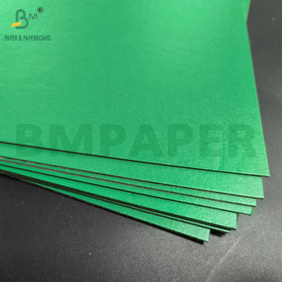 Glossy Laminated Green Paperboard Grey Back 1.2mm 1.4mm For Folders