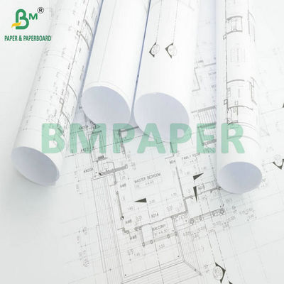 24'' X 300ft 2'' Core Inkjet Paper Bond Roll For Printing Layout Plan