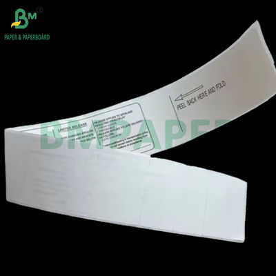70gsm Thermal Label Airline Adhesive Luggage Tag Paper 53.9cm X 5.5cm