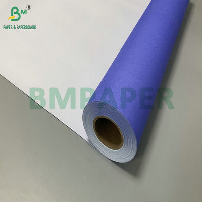 24'' X 150ft One Side Purplish Blue 20lb CAD Bond Paper Roll 2'' Core