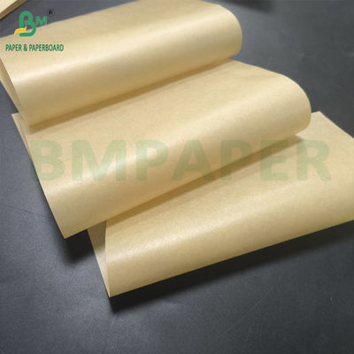 Brown White 40g Non Stick Baking Paper Silicone Oven Baking Liner Paper