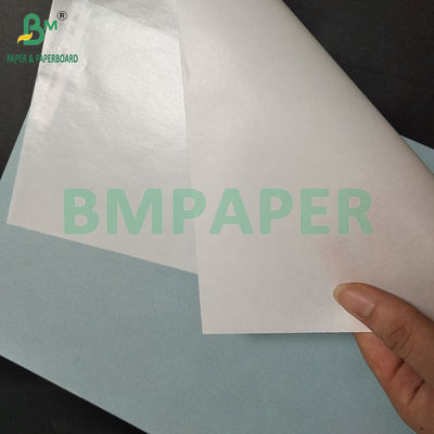 50g White And Blue Oilproof Glassine Paper Self-Adhesive Backing Paper