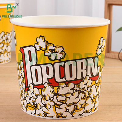 280gsm + 15g PE Coated One Side White Bowl Cardboard For Fried Chicken