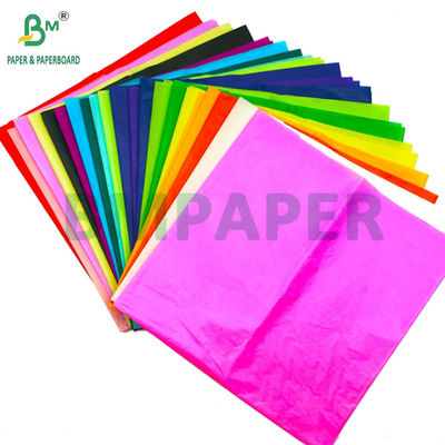 17gsm Colorful Tissue Wrapping Paper For Fruits Packing 50 x 70cm Lightweight