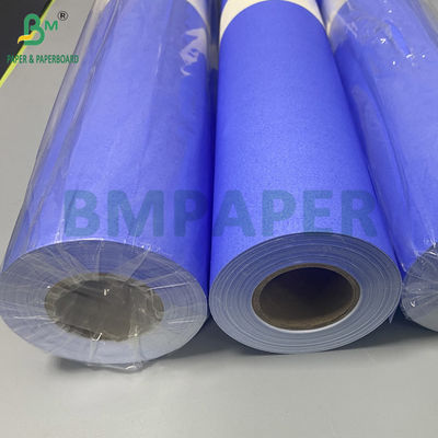 80gsm Digital Plotter Paper Rolls Wide Format Colored Purple Blue 35&quot; X 300ft