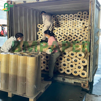 60gsm 70gsm Peach Brown Paper Roll For Wrapping Meats For Smoking