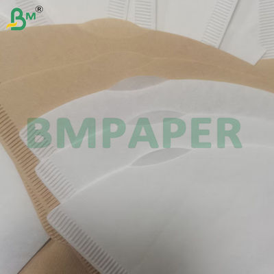 Brown Disposable Coffee Filter Paper 100 Count 2-4 Cups Ripple Paper