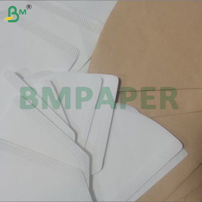 Brown Disposable Coffee Filter Paper 100 Count 2-4 Cups Ripple Paper