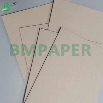 2mm Uncoated Grey Chipboard Recycled Pulp Book Binding Board 70 * 110cm